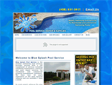 Tablet Screenshot of bluesplashpoolservice.com